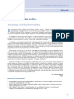 Autofagia y Diabetes Mellitus