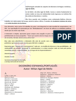 Glossario Palavras Espanhol PDF