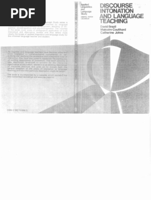 人文 Discourse Intonation and Language Teachi Discourse intonation and language teaching : Brazil, David