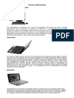 Tipos de Computadoras