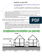 Amplasarea Locuințelor Pe Parcelă