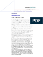 Todo Poder Tem Limite Editoral FSP 26092010