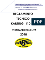 Reglamento Técnico 110 CC Standard Escuelita - 2018 - ABK