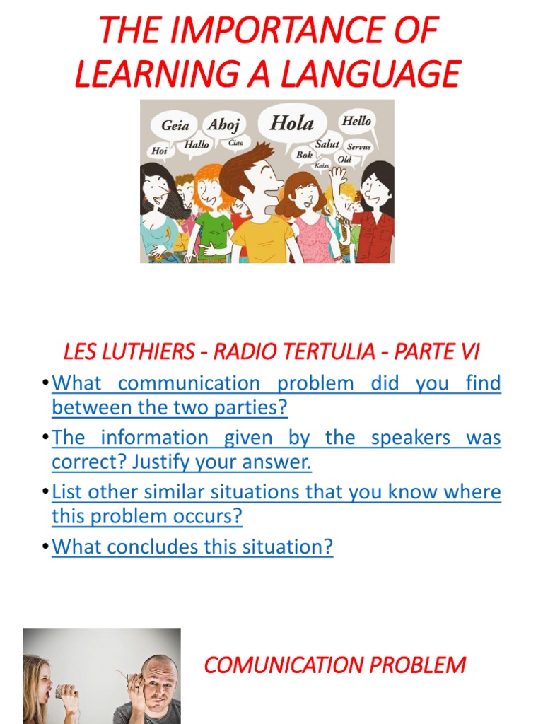 Communication Issues in Language Learning | PDF