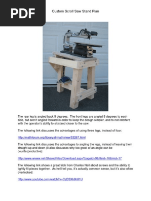 Kenneth Stand scroll saw