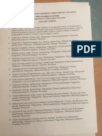 Tropical Disease Questions PDF