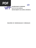 Relatorio recristalizacao e sublimacao.pdf