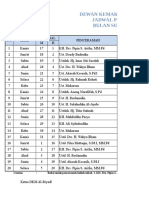 JADWAL TARAWEH