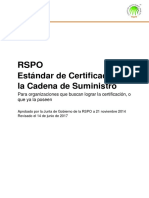 RSPO Supply Chain Certification Standards (Revised June 2017)-Spanish
