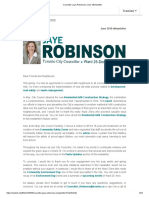 Councillor Jaye Robinson's June ENewsletter