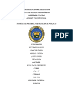 Teorías Del Proceso de Las Políticas Públicas