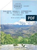 Balance Hidrico Superficial de La Cuenca Del Rio Pilcomayo