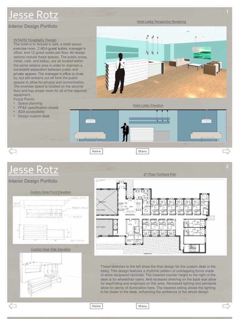 Hospitality Design Portfolio by Jesse Rotz | PDF | Desk | Buildings And ...