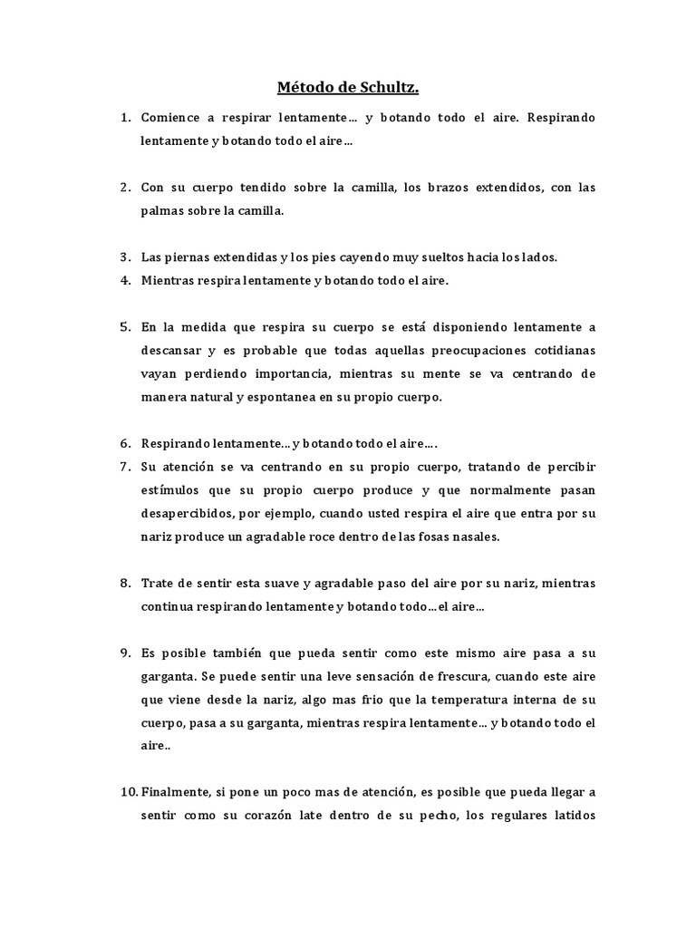 Método de Schultz | PDF | Naturaleza