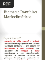 Biomas e Domínios Morfoclimáticos