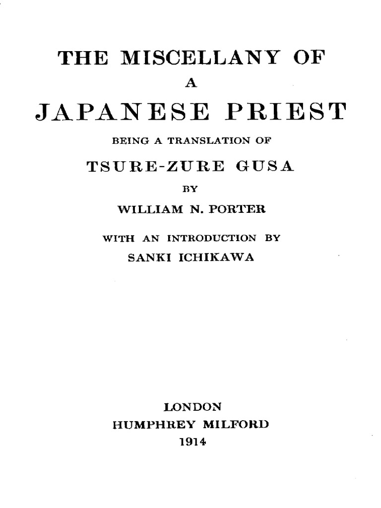 Tsurezuregusa Yoshida Kenko.pdf