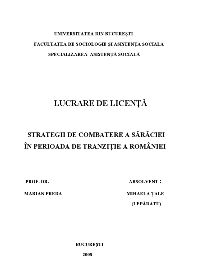 Lucrare De Licenta Psihologie Lucrarea de Licenta | PDF