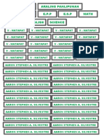 School subject schedule and attendance