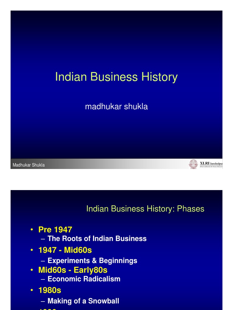 Phases of Indian Business History | PDF | Gross Domestic Product ...
