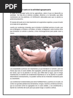 El Suelo Es El Principal Activo de Los Agricultores