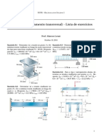 Cisalhamento Transversal - Exercícios