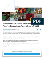 Top 10 Marketing Campaigns of 2017