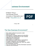 The E-Business Environment: Professor Feng Li The Business School University of Newcastle Upon Tyne E-Mail