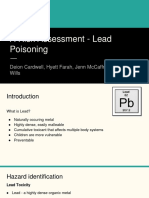 lead poisoning presentation 
