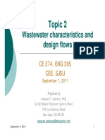 Wastewater Characteristics and Design Flow - Lecture Slides