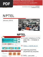 About Nptel-Jan 2016