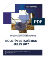Boletin Estadisticas Turismo Julio 2017