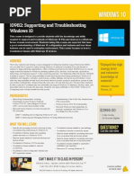 Supporting and Troubleshooting Windows 10 Outline 1