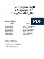 Software Engineeringii Lab Assignment 07 Groupno-Mlb - 014: Group Members