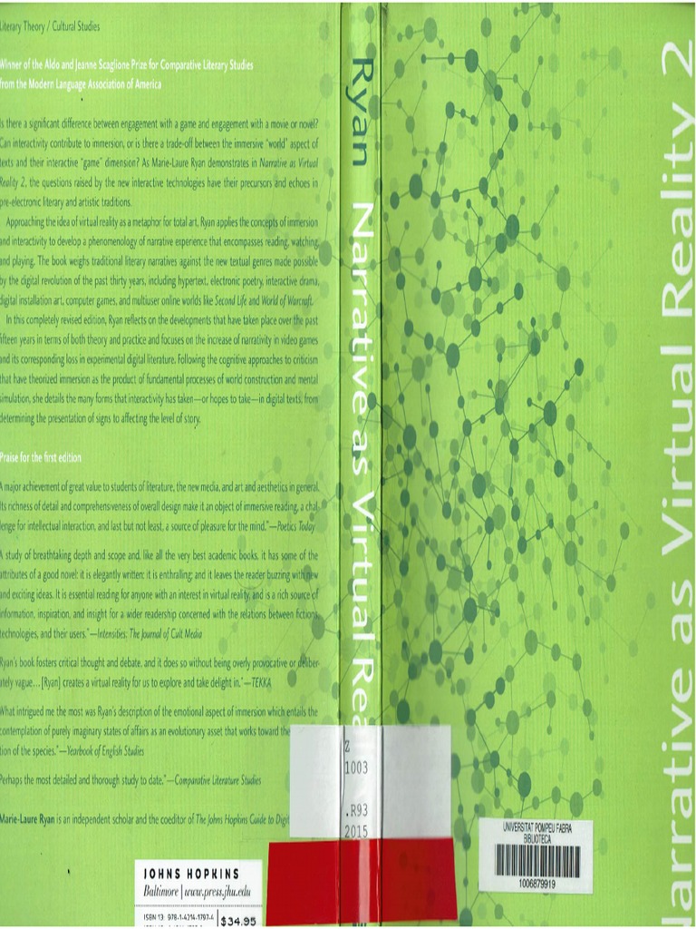 Narrative As Virtual Reality 2 Marie Laure Ryan Pdf