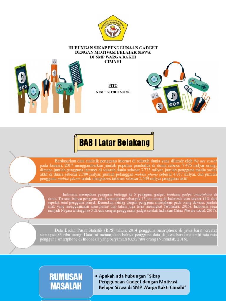 Ppt Hubungan Sikap Penggunaan Gadget