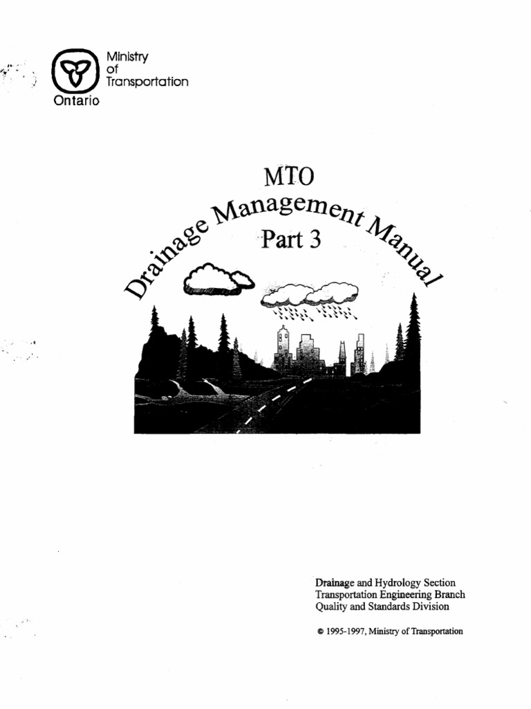 MTO Drainage Management Manual Part3 Hydrology Flood