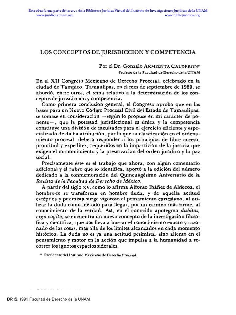 Los Conceptos de Jurisdiccion y Competencia | PDF | Jurisdicción | Ley ...