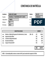 Constancia de Matricula Daniel Soto Gomez