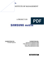 Marketting Strategic Analysis of Samsung Mobiles