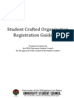 Student Crafted Org Registration Guidelines