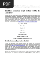 Download Prediksi Keluaran Togel Sydney Sabtu 16 Juni 2018 by Amel Bogel SN381863713 doc pdf