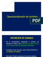 Operacionalizacion de Variables