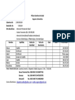 Póliza Colectiva de Salud 