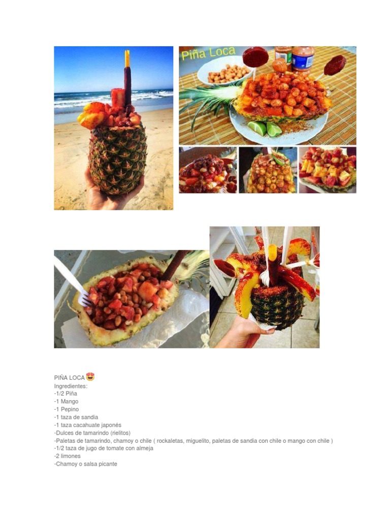 Receta de Piña Loca Mexicana | PDF