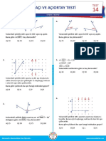 Eş Açılar Ve Açıortay Testi