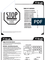 X-Arcade BYO Manual USA PDF