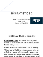 Biostatistics 2: Ana Corona, DNP-Student June 2009