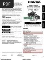 Honda GCV 135-160 Manual