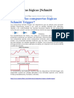 Compuertas Lógicas Schmit Trigger