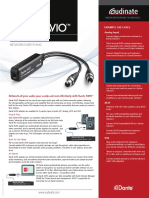 Dante AVIO Datasheet v0.9 Audinate en PDF